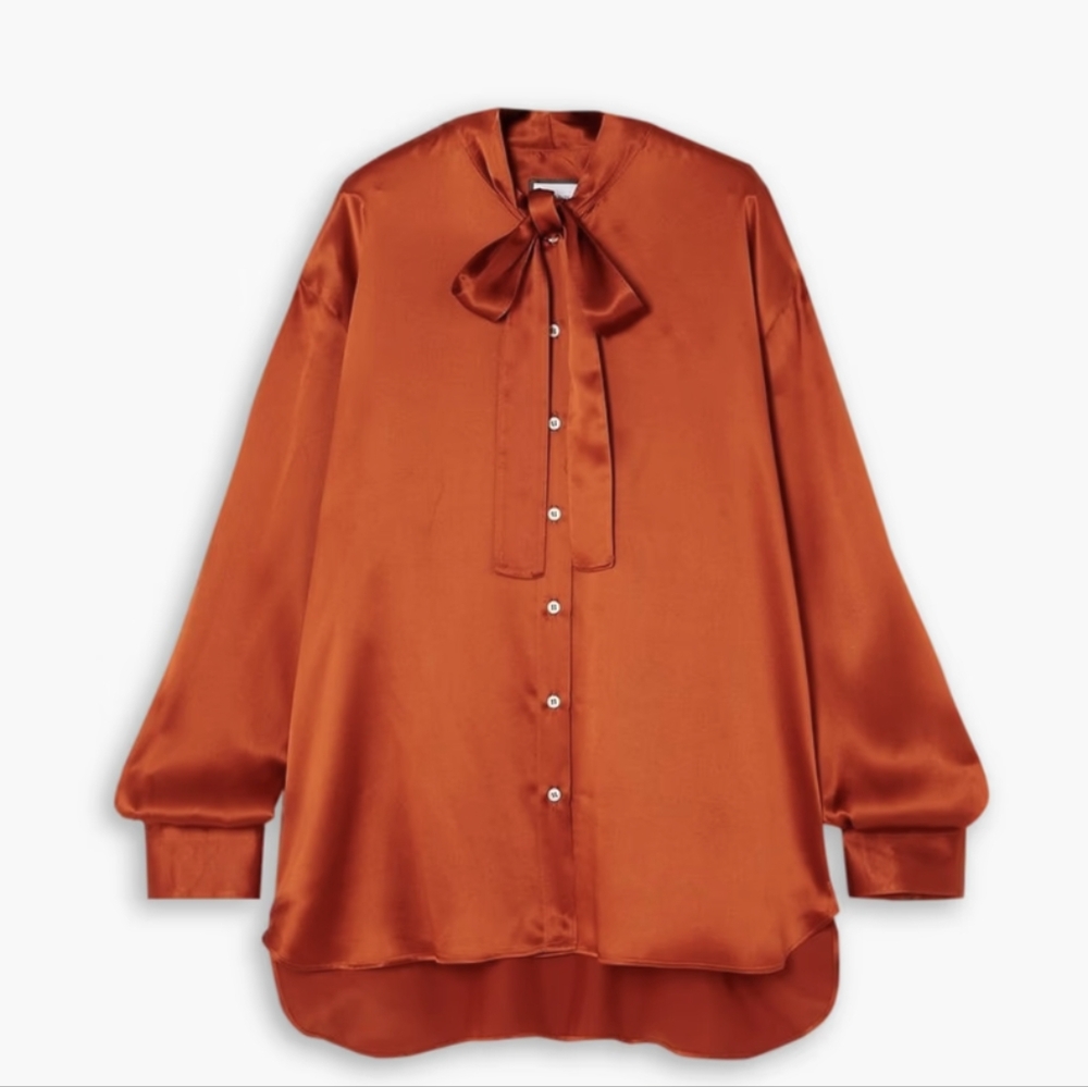 NWOT Beare Park 100% Silk Satin Blouse